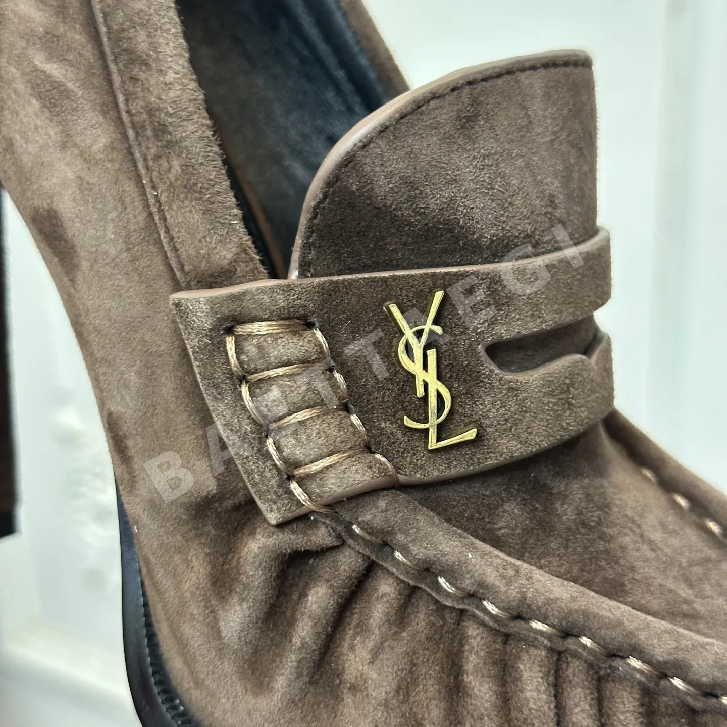 생로랑 YSL 앞코 덮인 플랫 뮬 상세 이미지 5