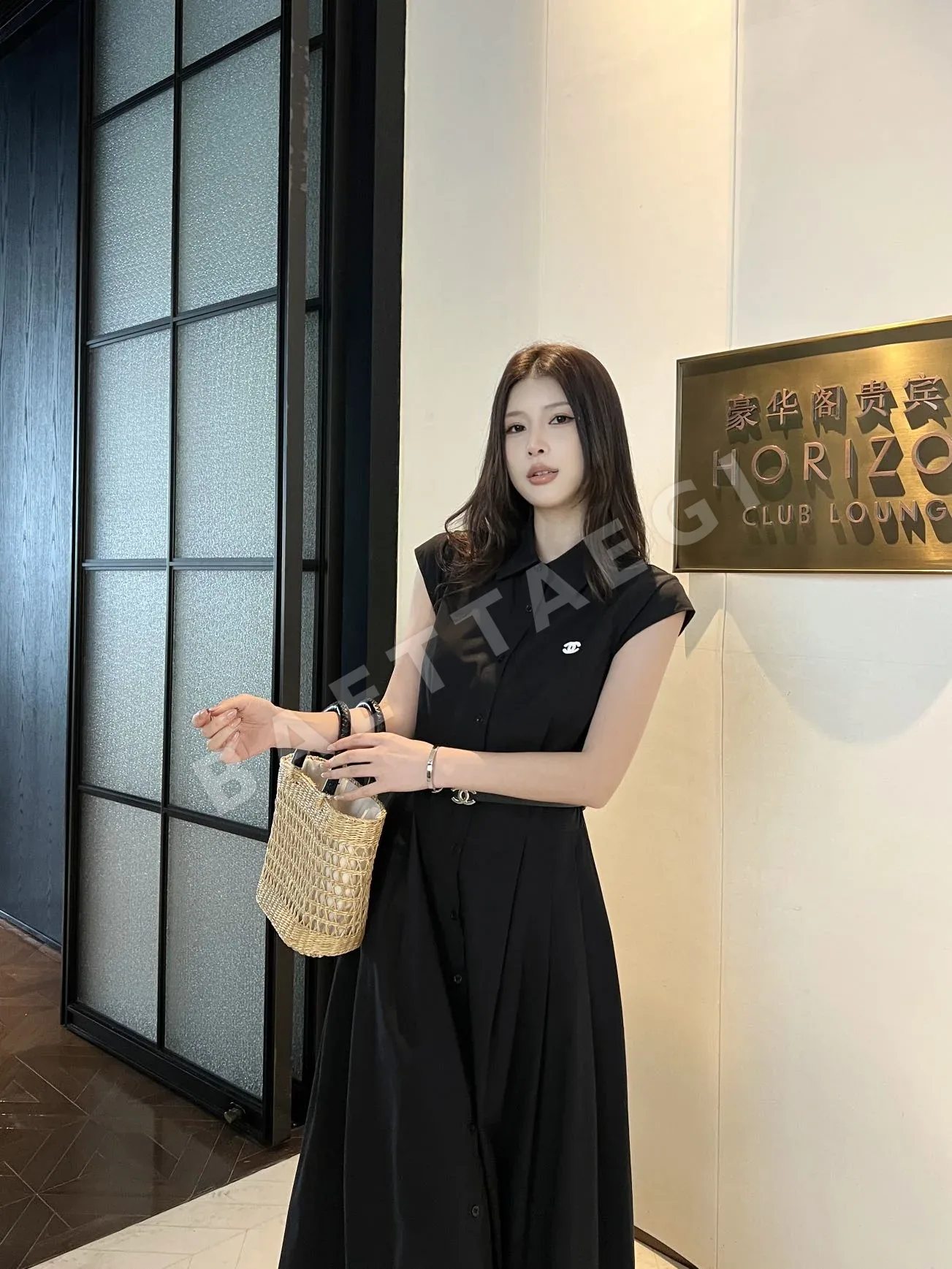 샤넬 민소매 A라인 원피스 여성용 상세 이미지 9