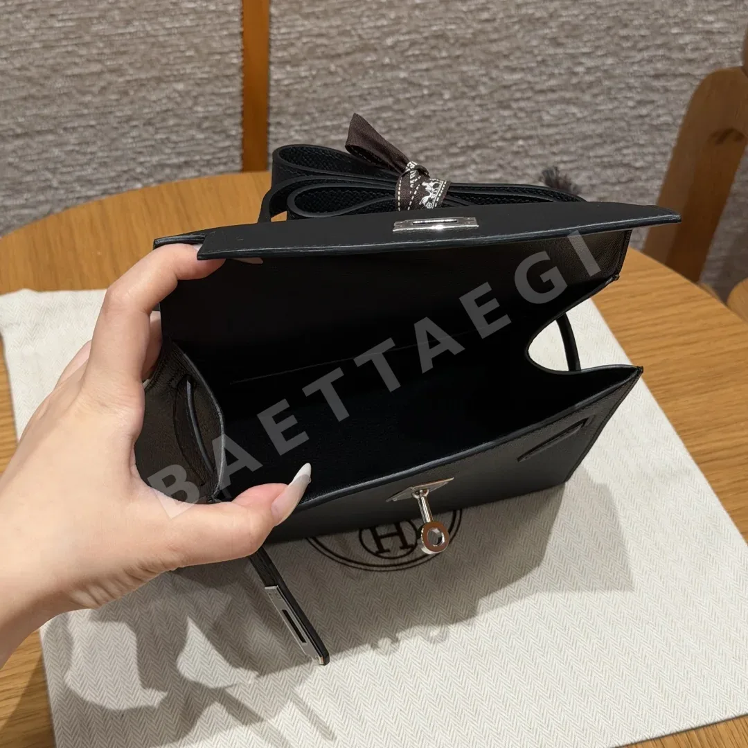에르메스 켈리 블랙 엡솜 가죽 지갑 상세 이미지 6