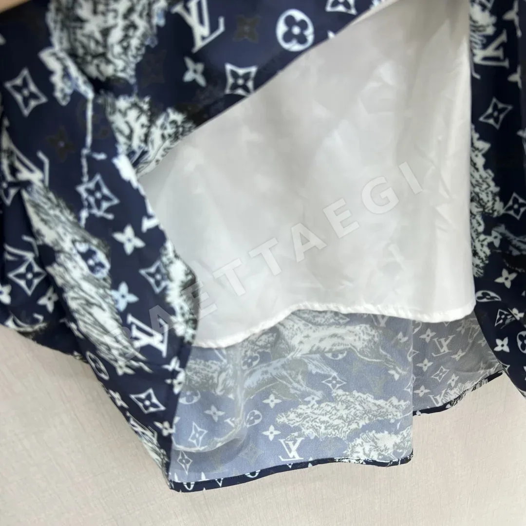 루이비통 프린트 플리츠 롱 스커트 상세 이미지 7