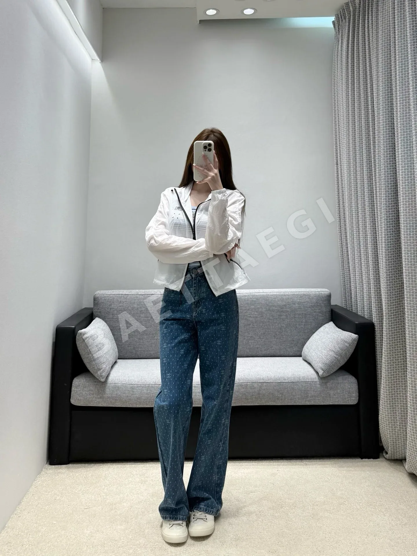 마르지엘라 크롭 후디 자켓 여성용 상세 이미지 4
