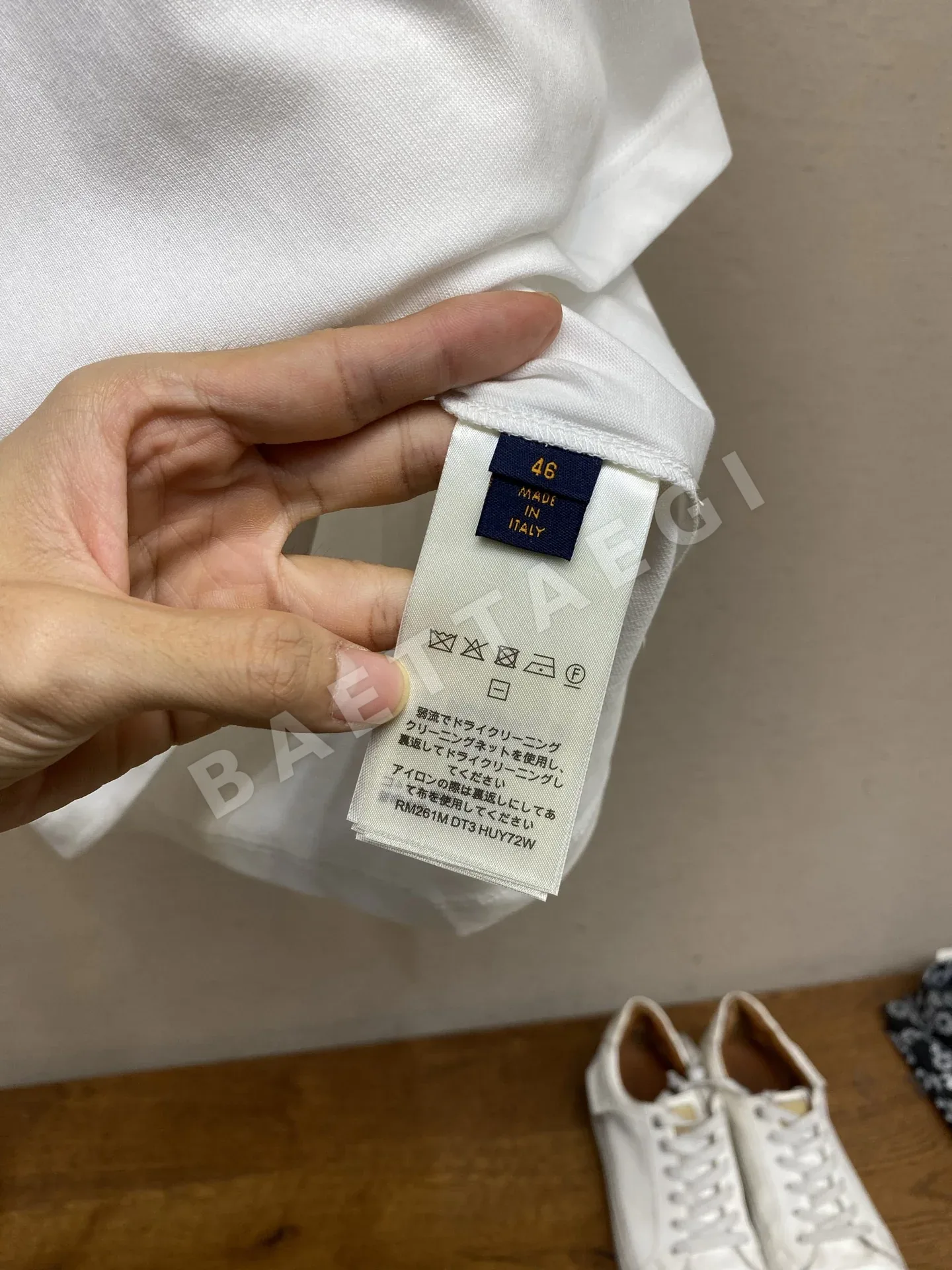 루이비통 루빅 큐브 프린트 남성 반팔티셔츠 상세 이미지 7