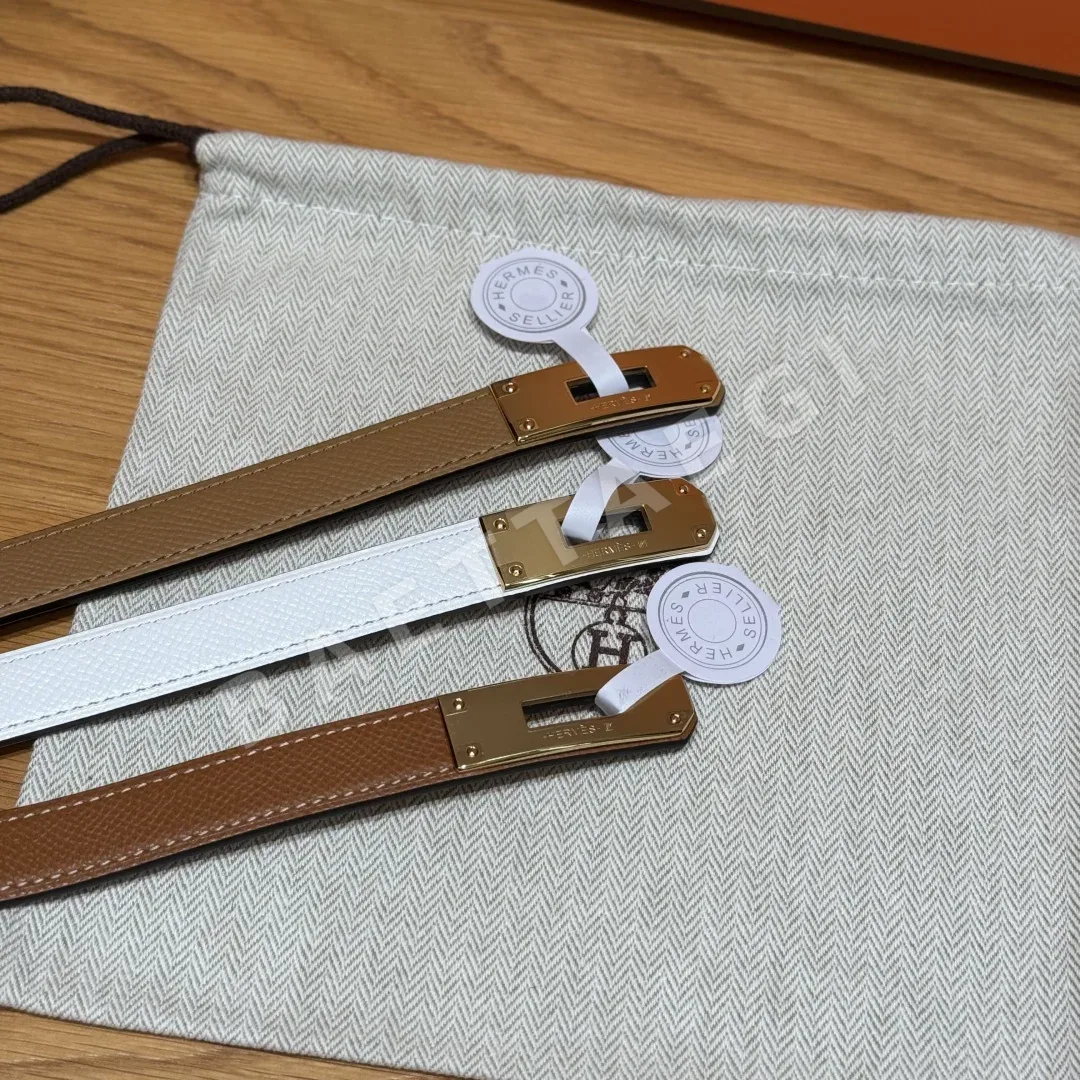 에르메스 켈리 팔라듐 도금 버클 가죽 벨트 상세 이미지 4