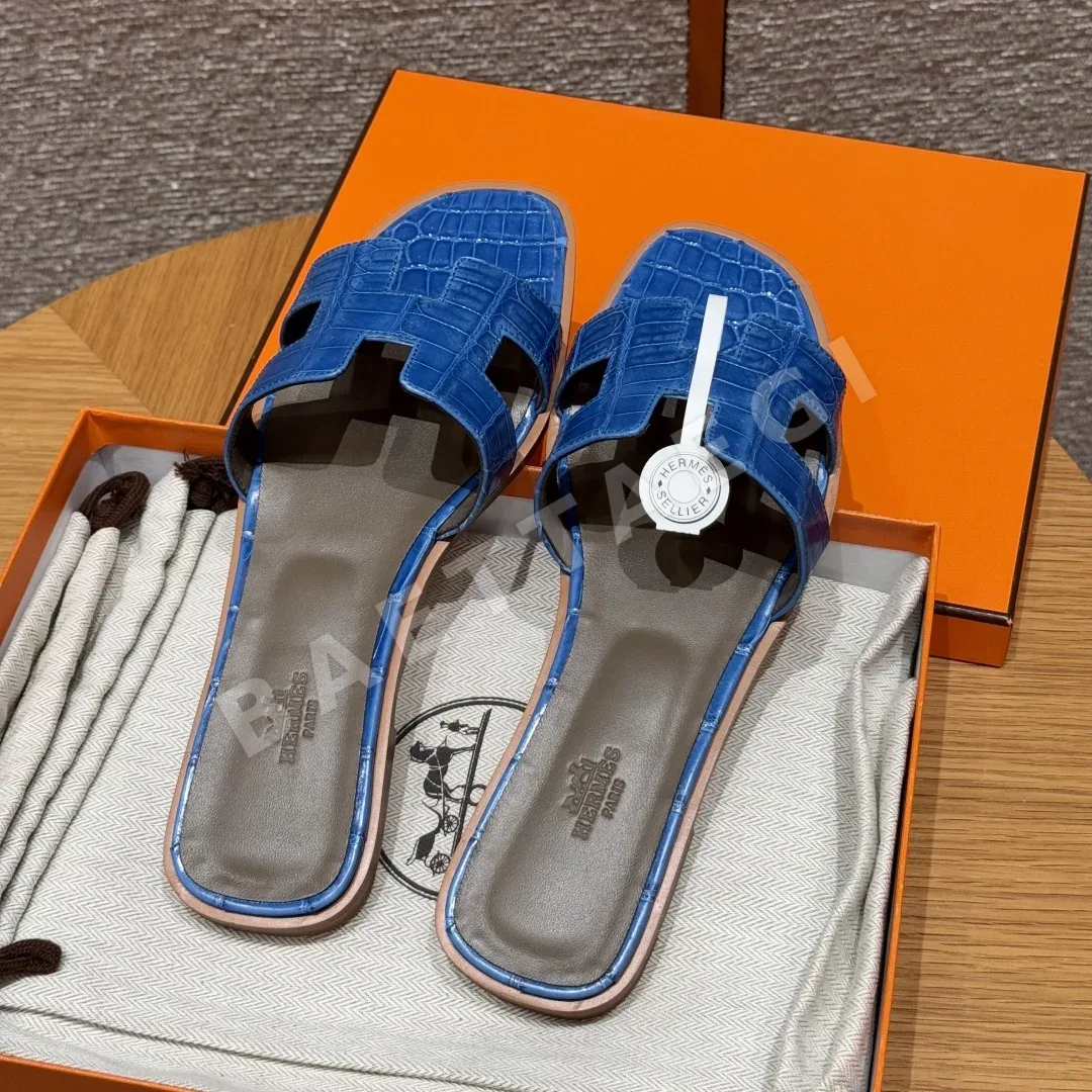 에르메스 오란 악어가죽 샌들 상세 이미지 4