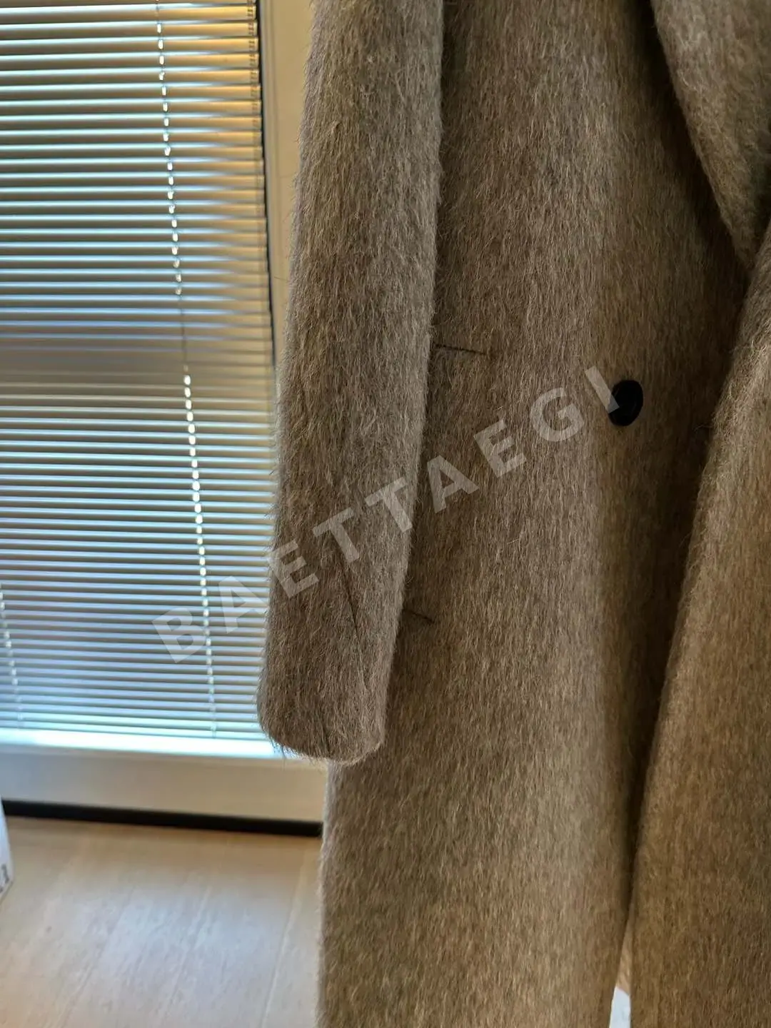 막스마라 알파카 울 미디엄 그레이 여성 자켓 코트154088 상세 이미지 5