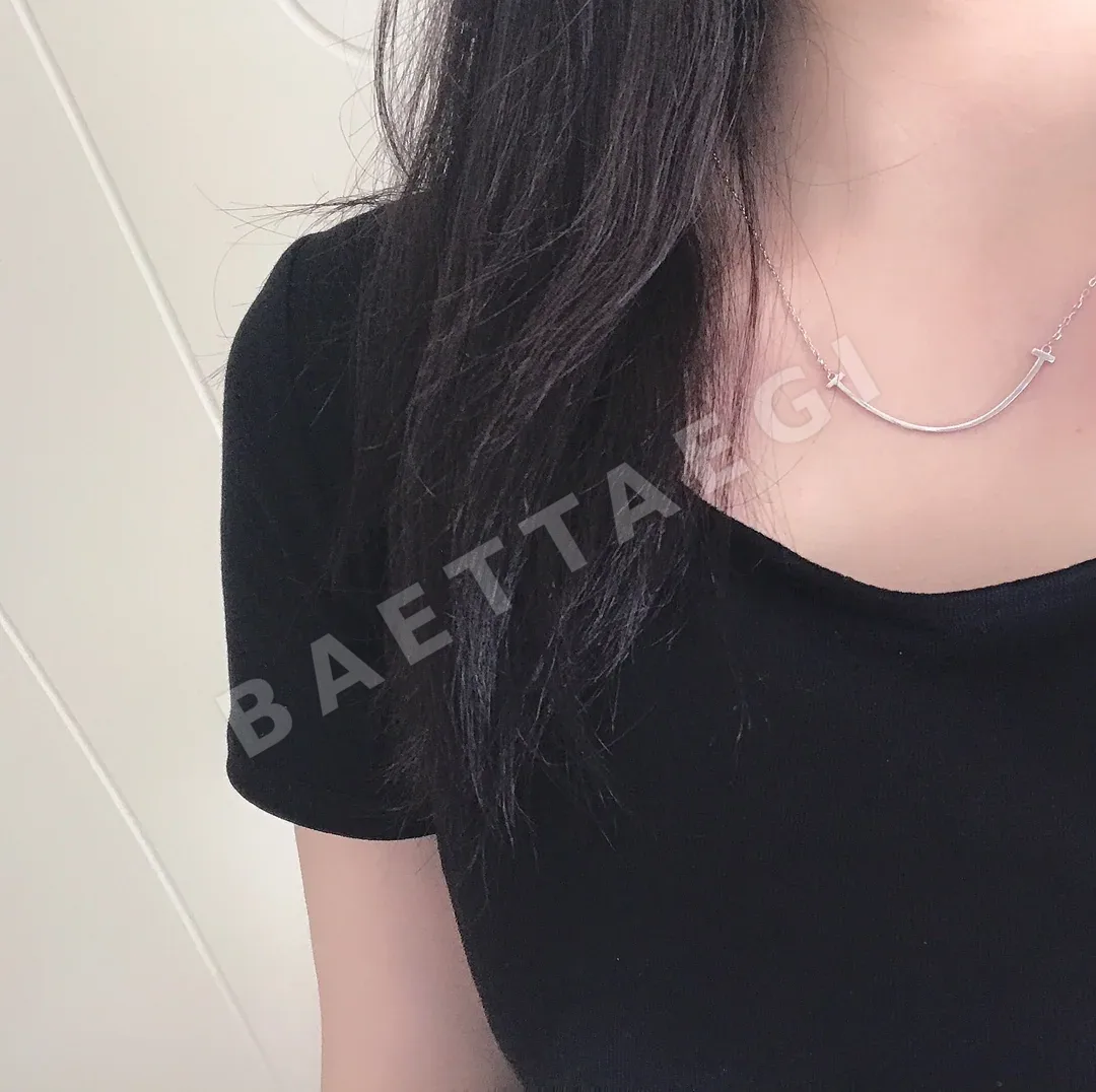 티파니 스마일 더블 T925 실버 목걸이 상세 이미지 2