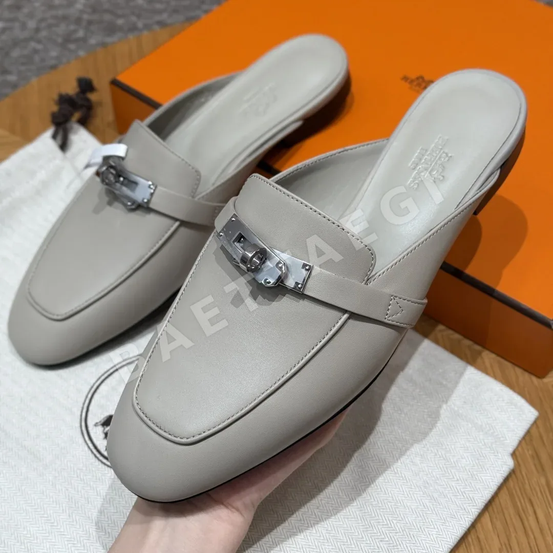 에르메스 샌들 Goatskin 페블 베이지 상세 이미지 3