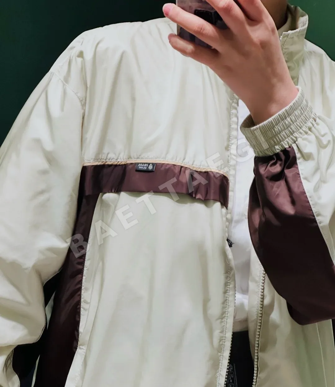 프라다 컬러 블록 나일론 여성 자켓 상세 이미지 3