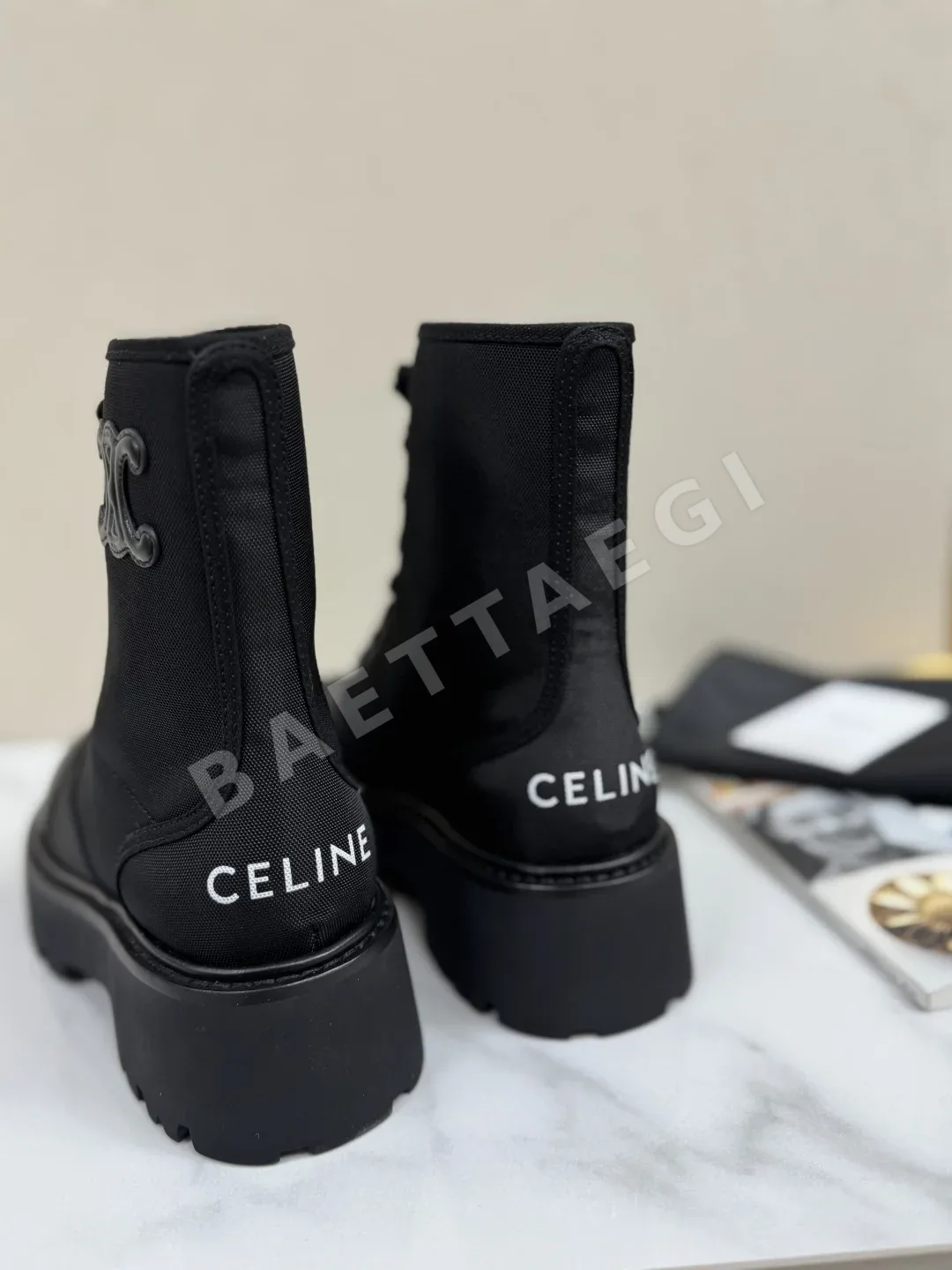 셀린느 코튼 플랫폼 마틴 부츠 상세 이미지 7