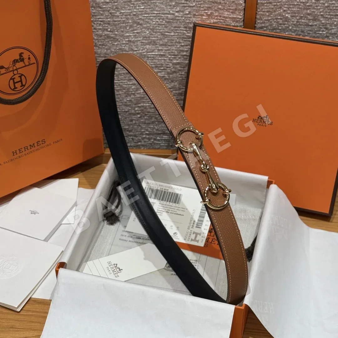 에르메스 헤리티지 양면 가죽 벨트 상세 이미지 3