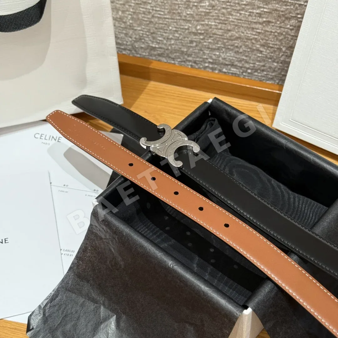 셀린느 리버시블 25mm 소가죽 벨트 상세 이미지 6