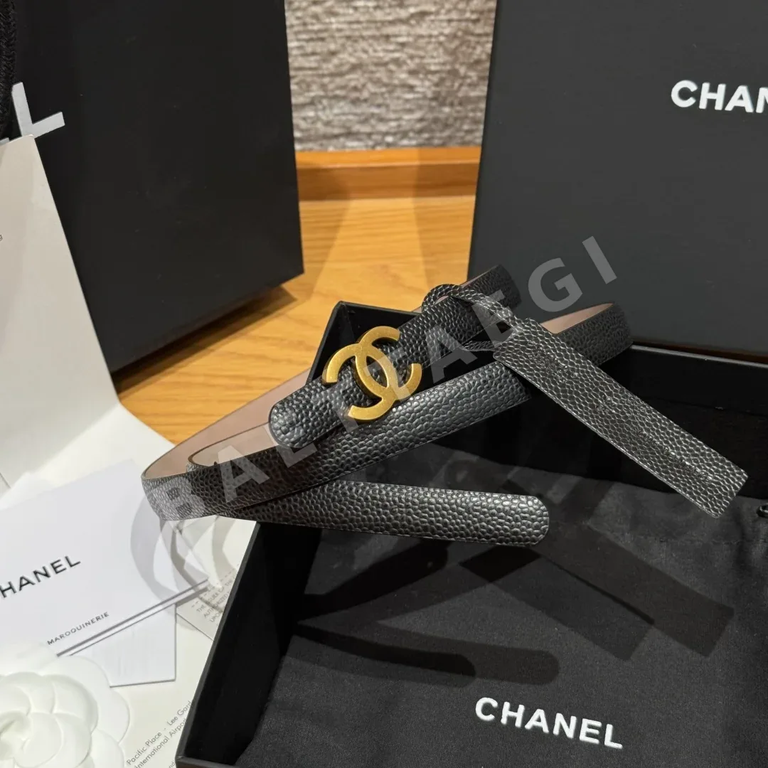 샤넬 슬림 양면 카프스킨 벨트 상세 이미지 2