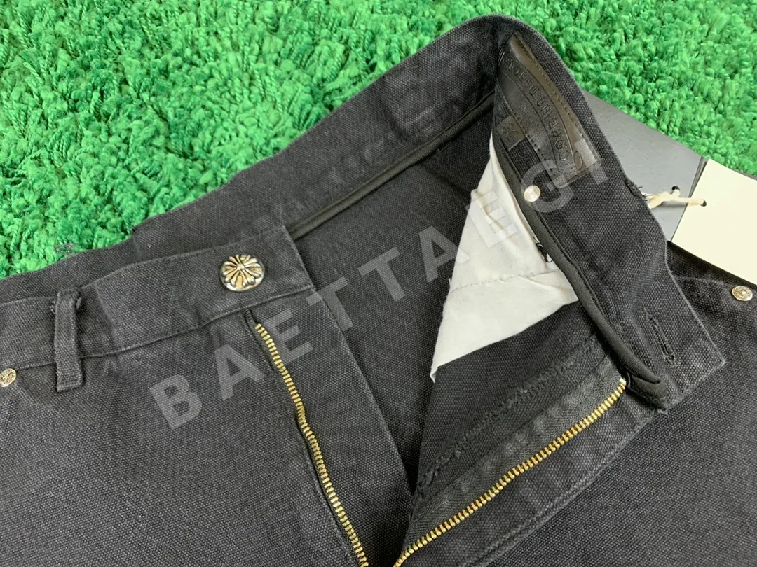크롬하츠 자수 데님 반바지 4501 상세 이미지 3