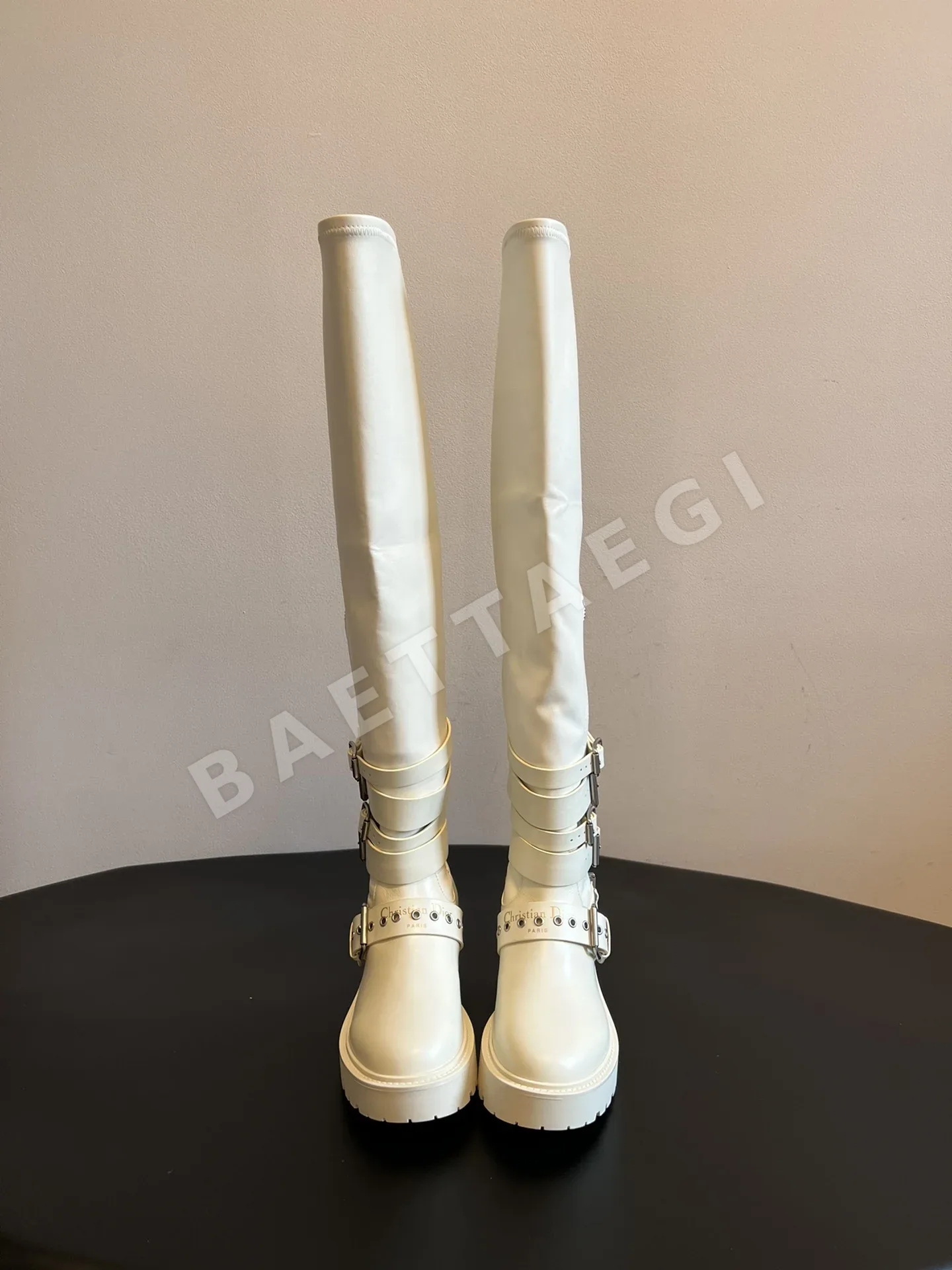 디올 펑크 모터사이클 오버니 부츠 8680