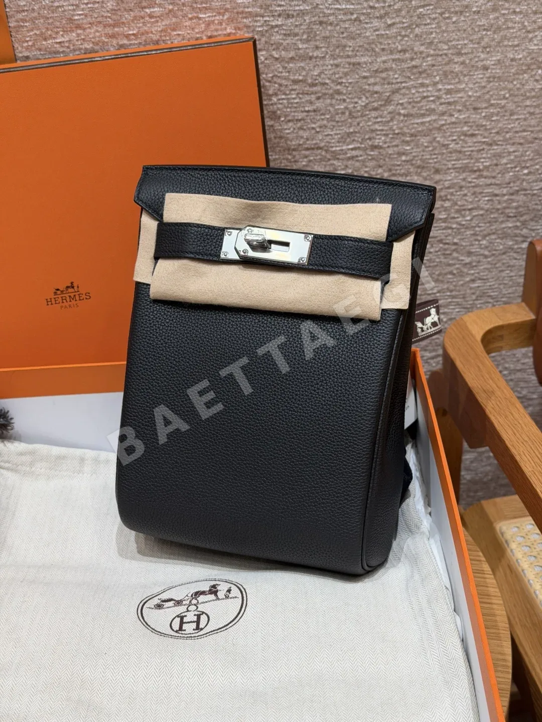 에르메스 핵 아 도 토고 가죽 백팩 166678
