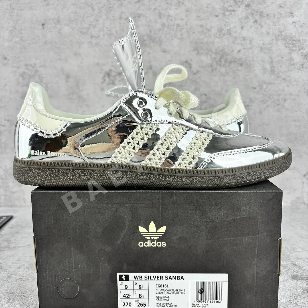 아디다스 [GOD] 삼바 IG8181 200850 Adidas Samba Wales Bonner Silver