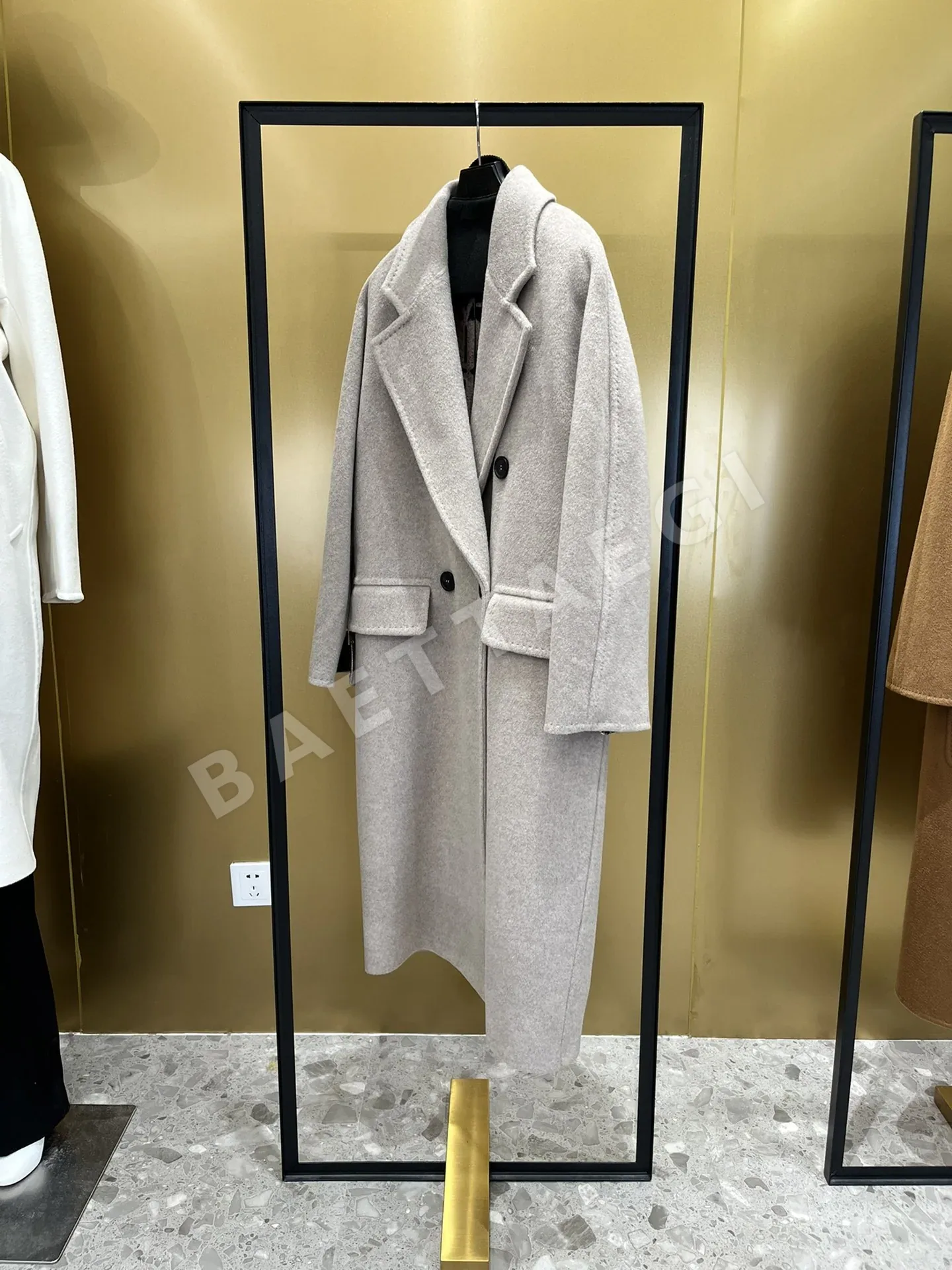 막스마라(Max Mara) 에텔(Ethel) 더블 브레스트 알파카 블렌드 코트 상세 이미지 2