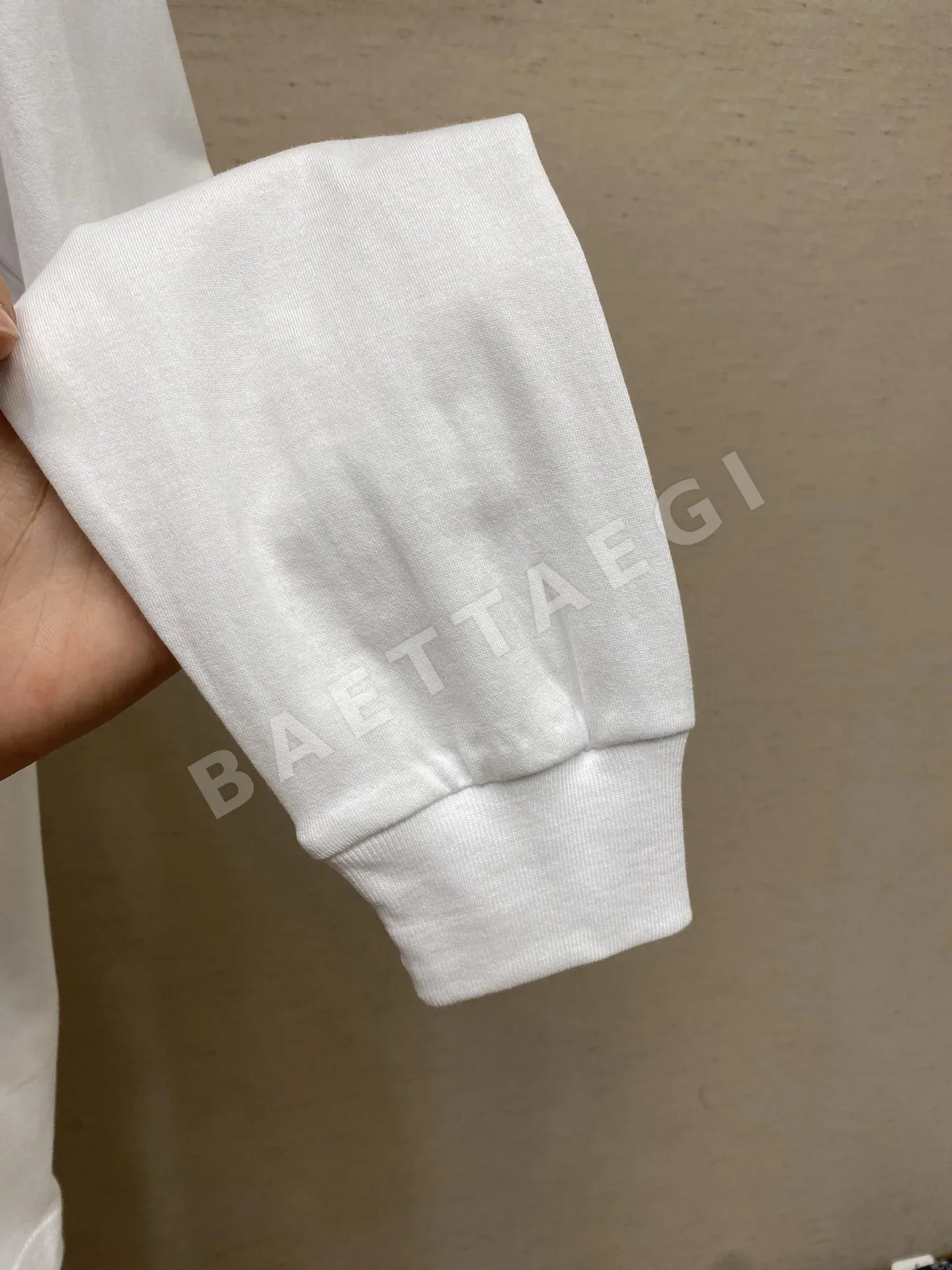 제냐 남성 면 저지 크루넥 긴팔 티셔츠 상세 이미지 9