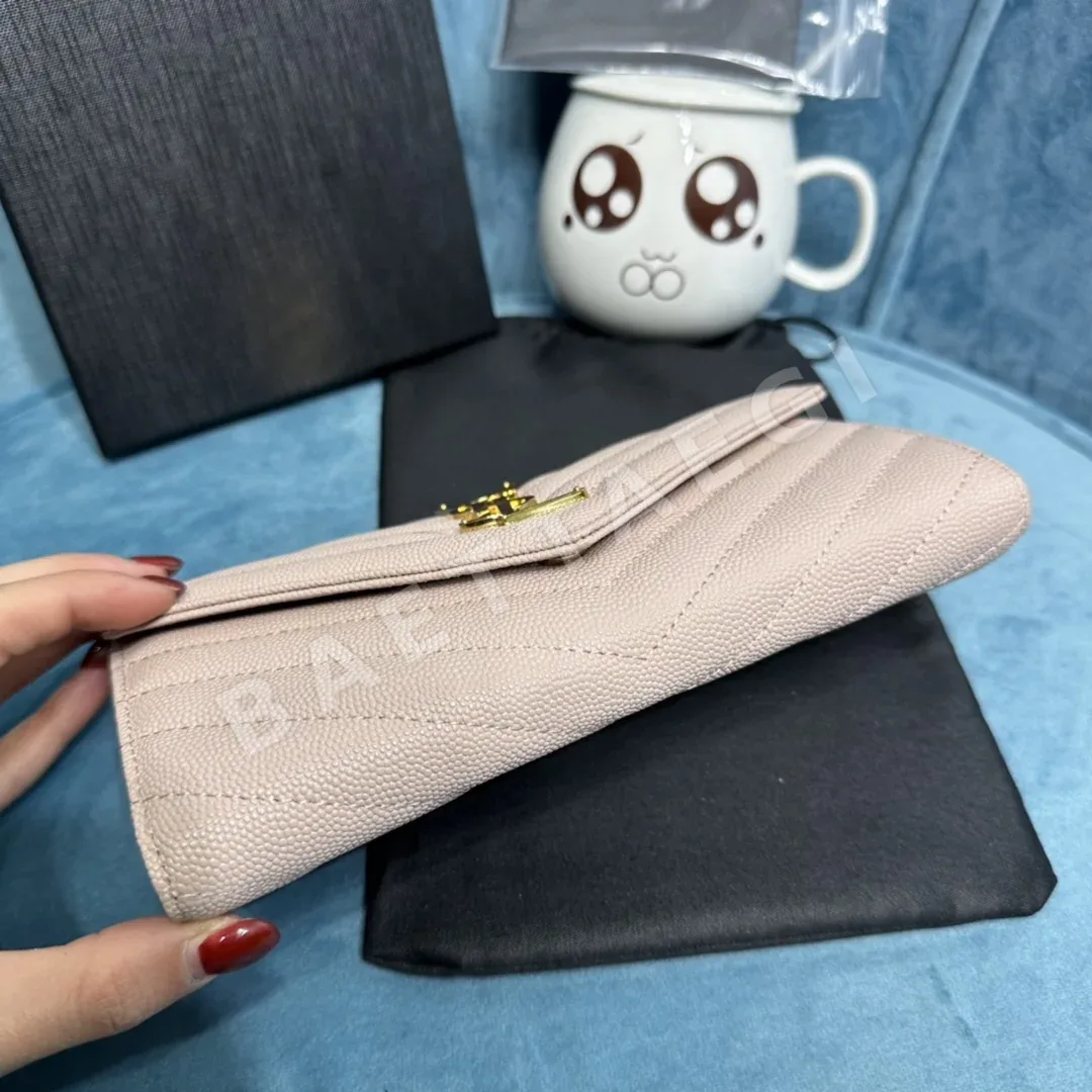 생로랑 캐비어 가죽 스냅 장지갑 372264 상세 이미지 7