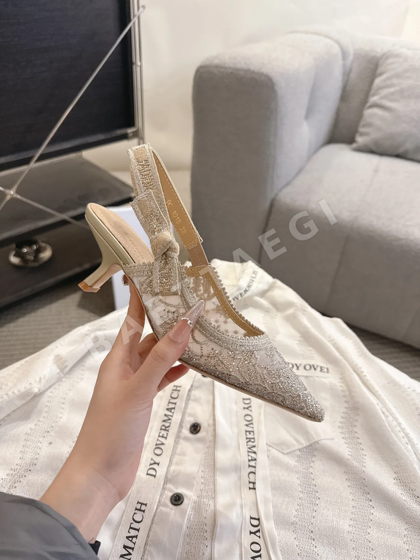 디올 리본 키튼힐 샌들 상세 이미지 8