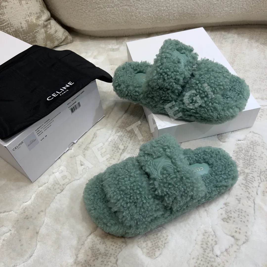 셀린느 울 개선문 퍼 슬리퍼 상세 이미지 8