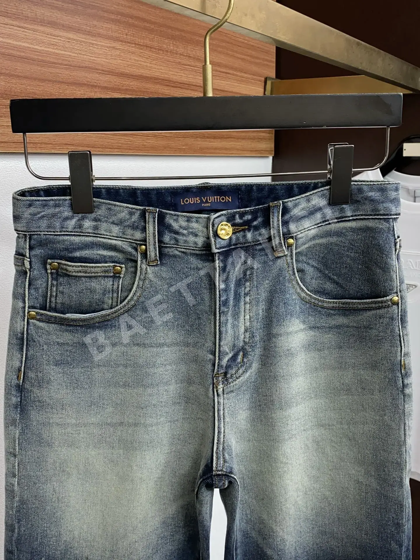 루이비통 데님 남성 반바지 상세 이미지 2