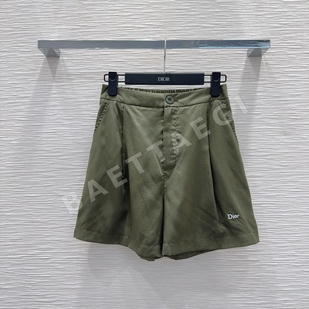디올 여성 린넨 반바지 세트 상세 이미지 2
