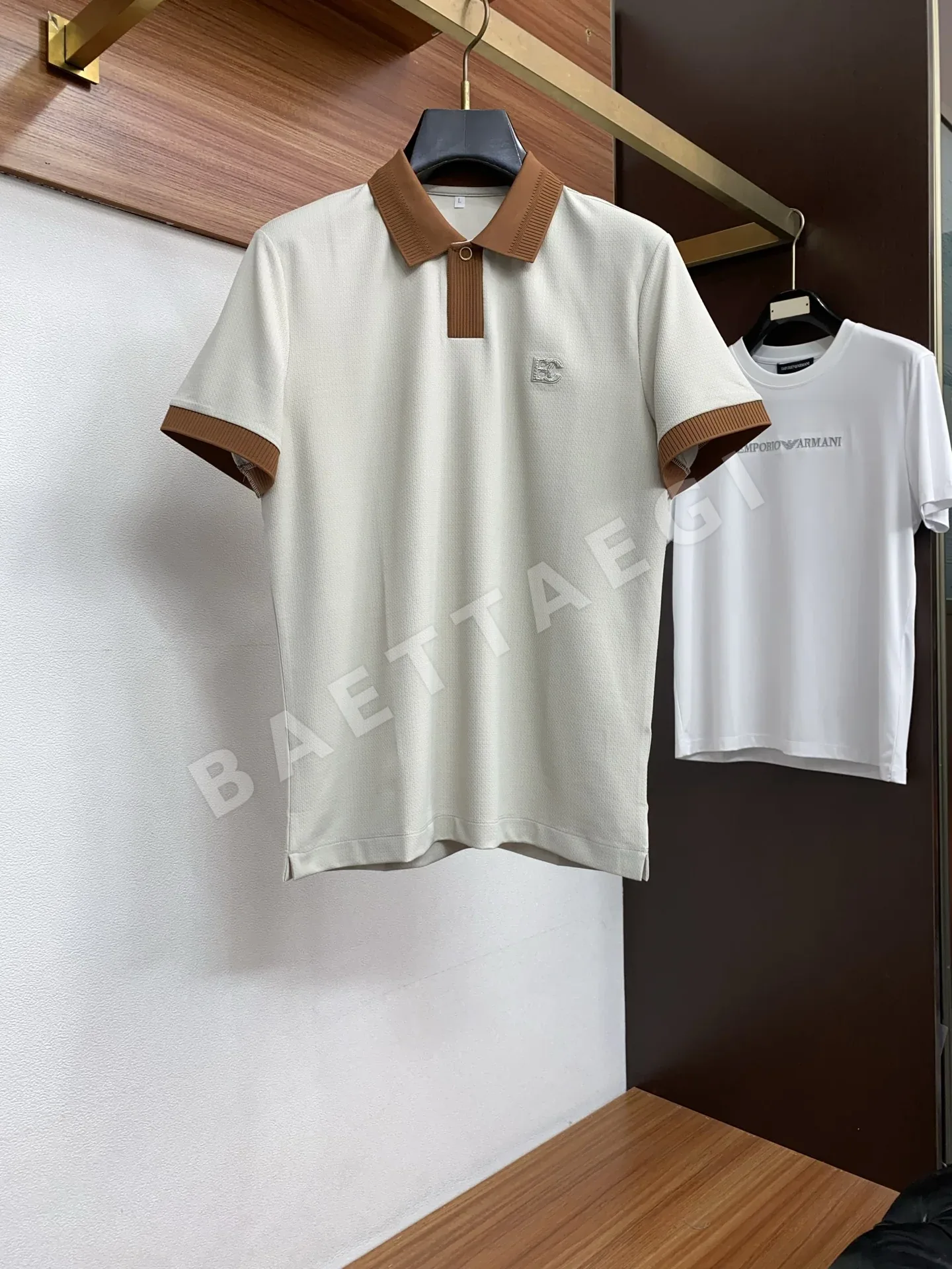 브루넬로쿠치넬리 클래식 카라 남성 반팔 폴로셔츠 47950