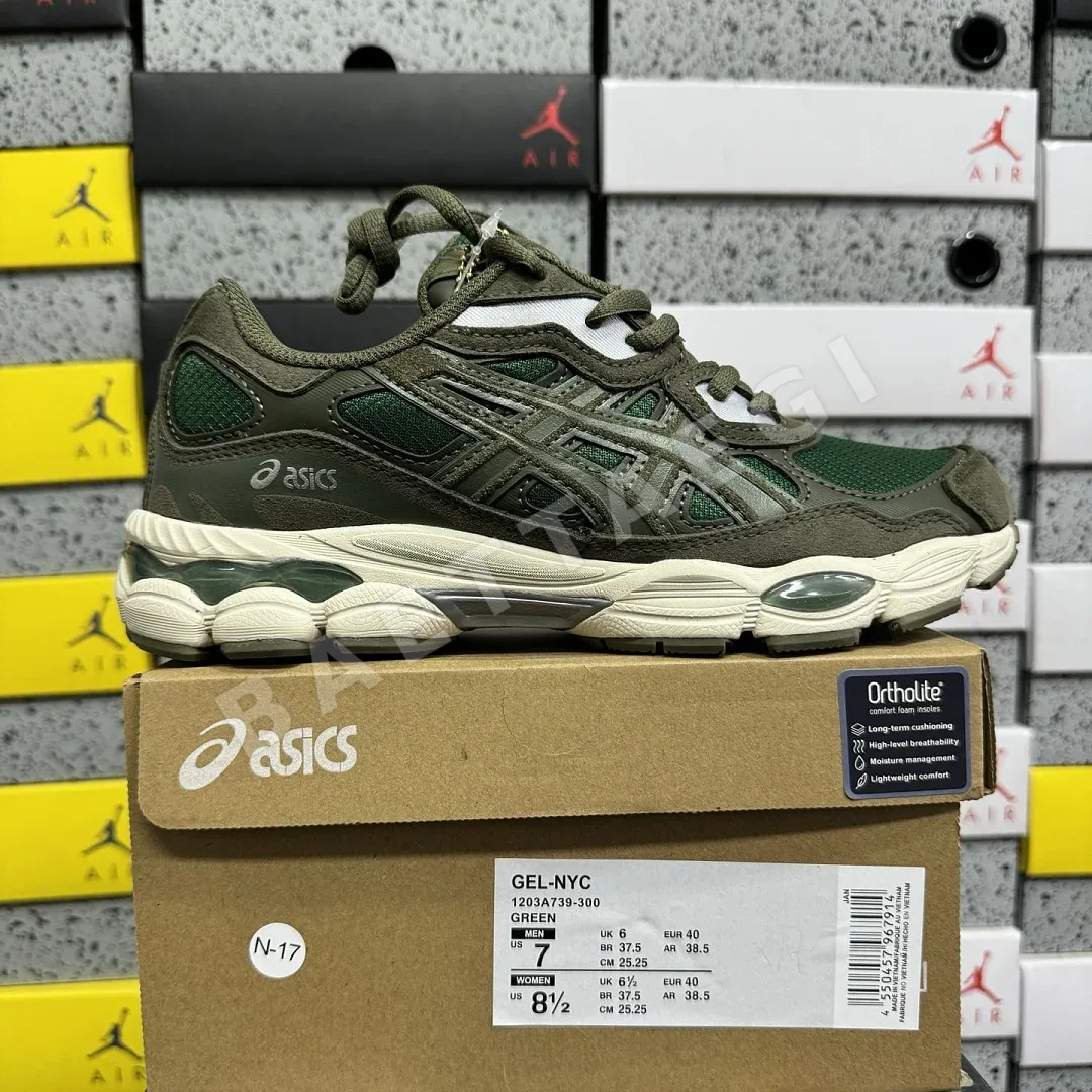 아식스 [WZ] 젤 NYC 1203A739-300 200382 Asics Gel-NYC Grove Olive Canvas