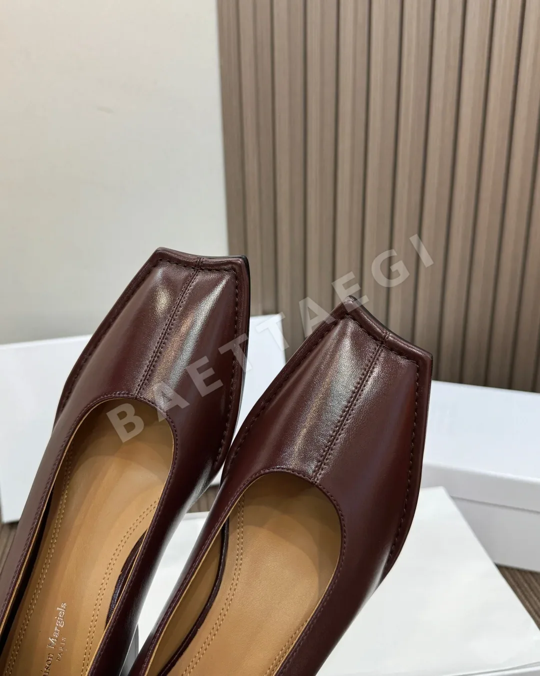 마르지엘라 로퍼 가죽 스퀘어토 상세 이미지 7