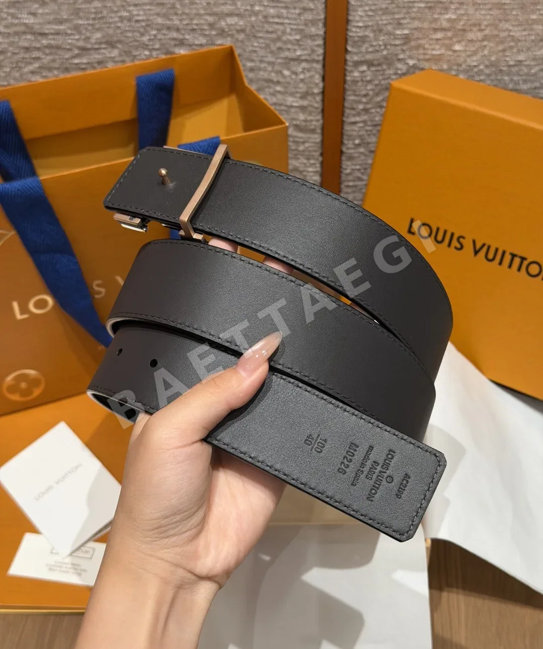 루이비통 옵틱 40mm 리버시블 소가죽 벨트 상세 이미지 5