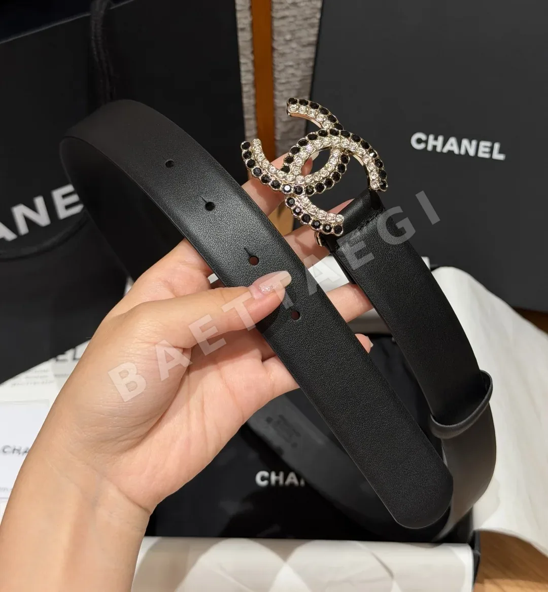 샤넬 클래식 더블 C 라인스톤 벨트 상세 이미지 5