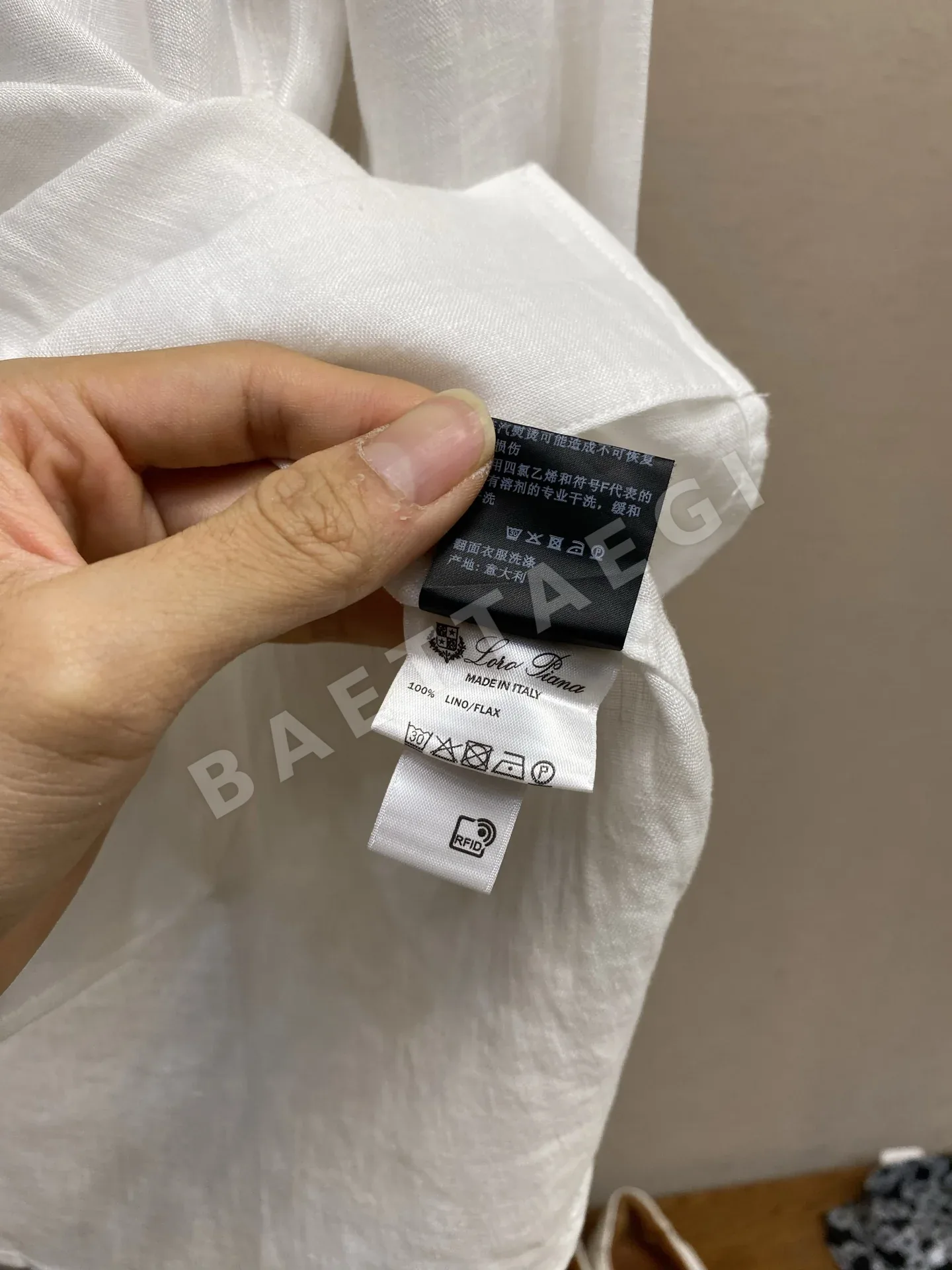 로로피아나 소레일 린넨 긴팔 셔츠 상세 이미지 8