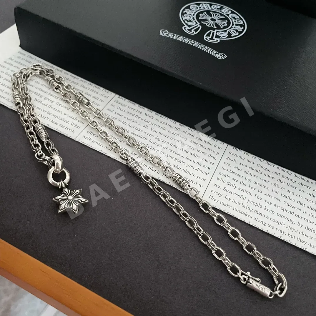 크롬하츠 육각별 펜던트 레터 목걸이 상세 이미지 2