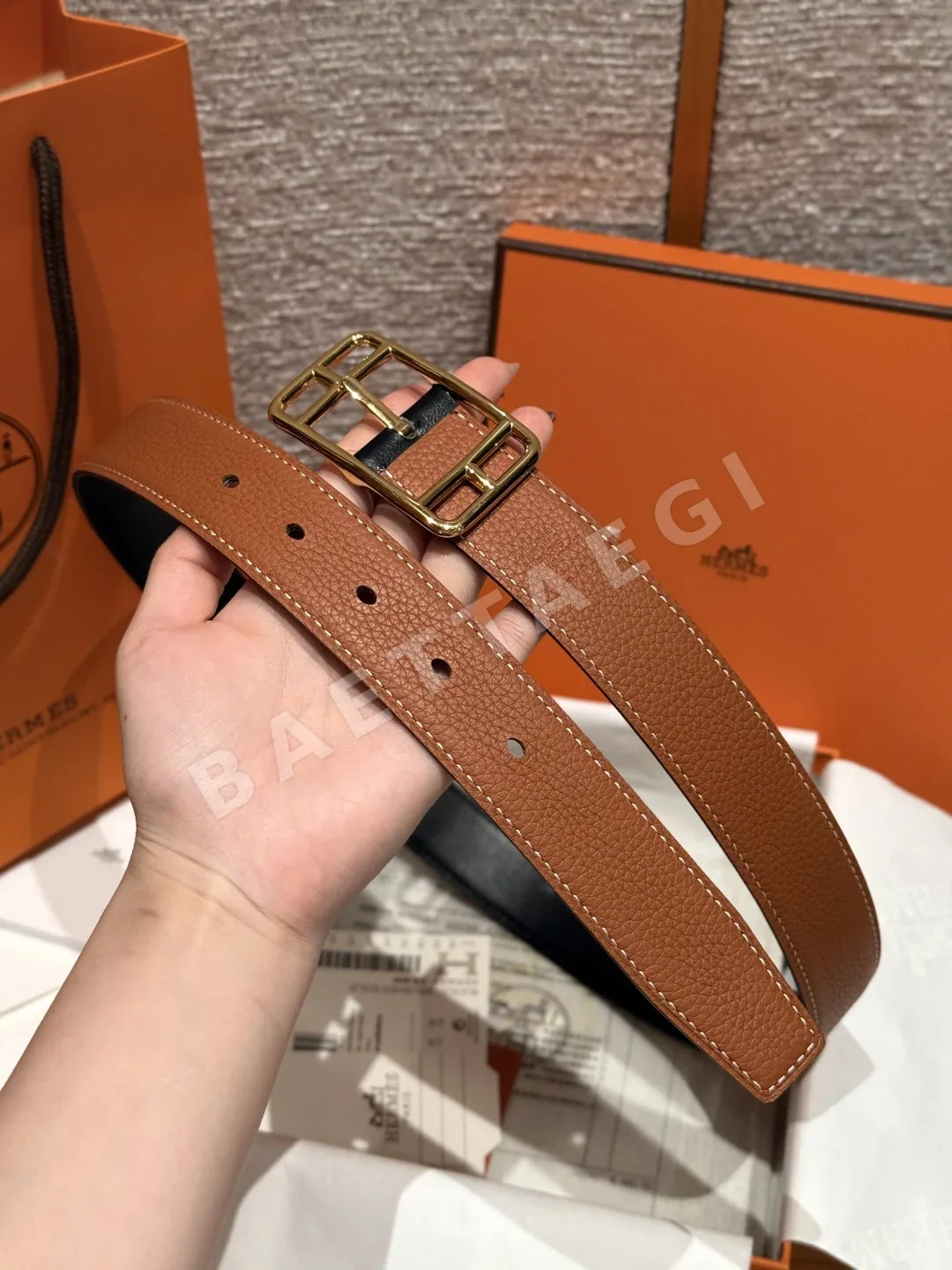 에르메스 케이프코드 32mm 리버시블 벨트 상세 이미지 6