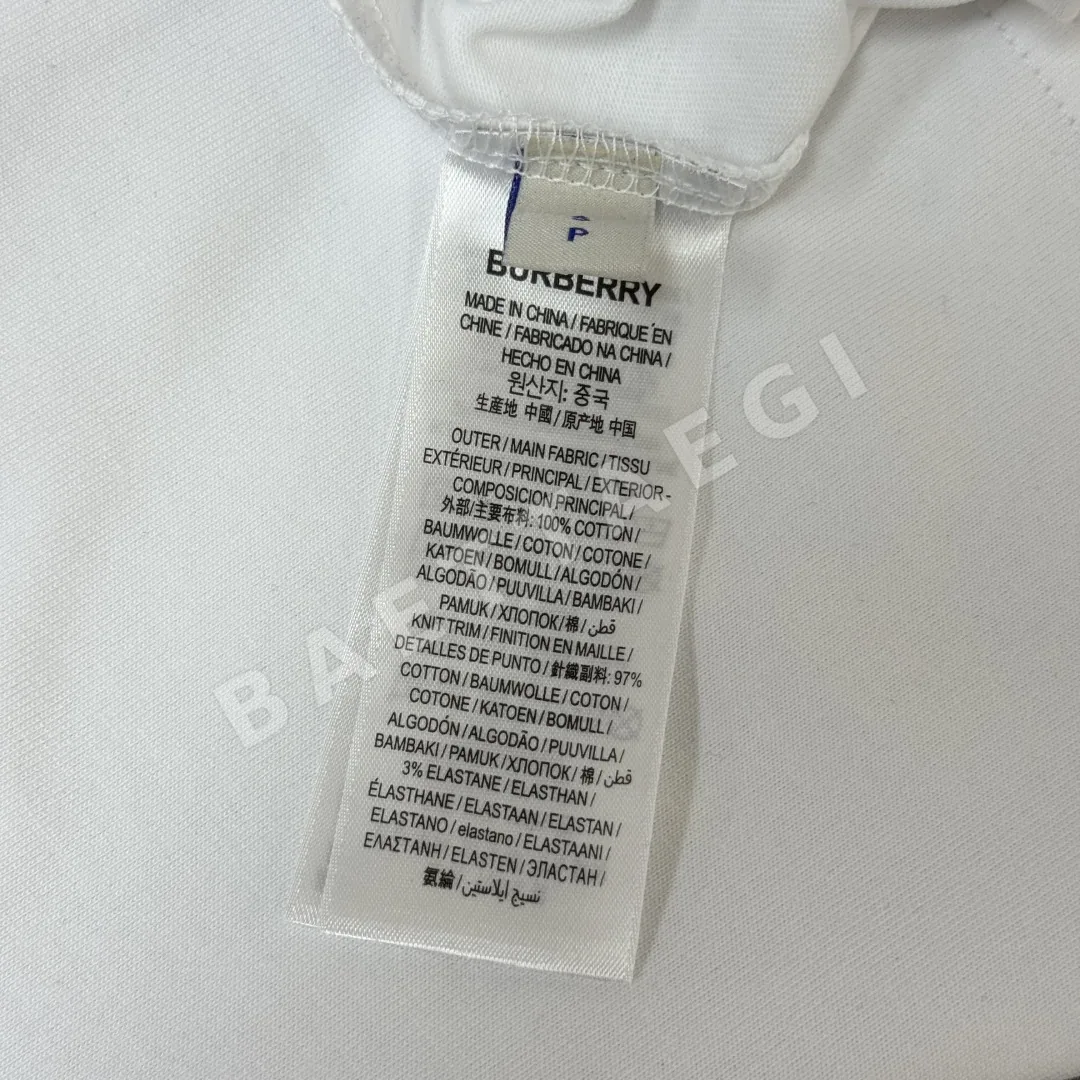 버버리 워호스 체크 패치워크 남여공용 반팔 티셔츠 상세 이미지 8