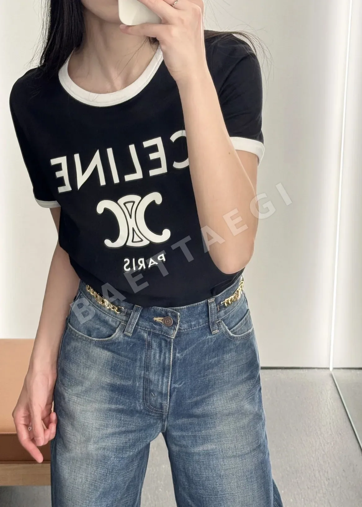 셀린느 여성 반팔 티셔츠 상세 이미지 9