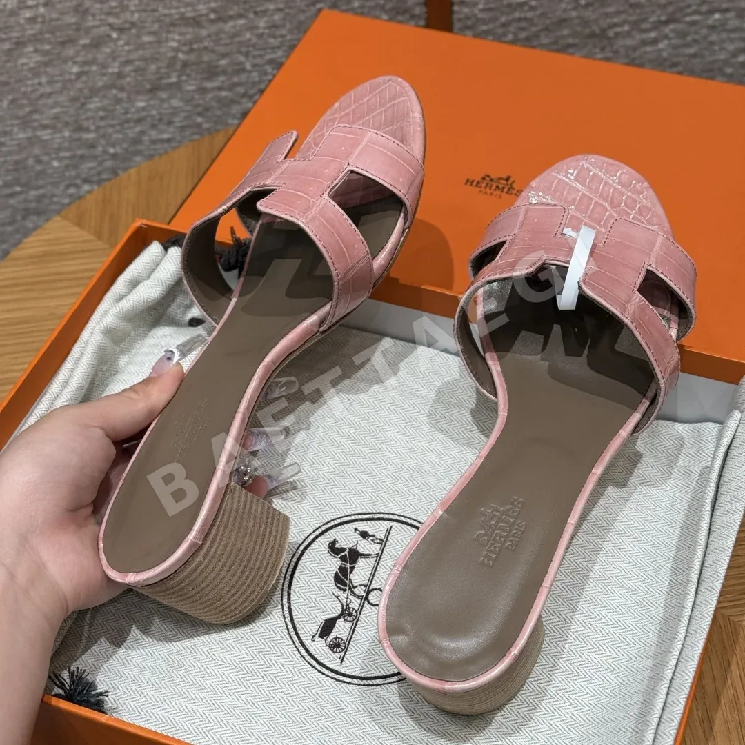 에르메스 오아시스 샌들 테르퀴에 악어가죽 상세 이미지 4