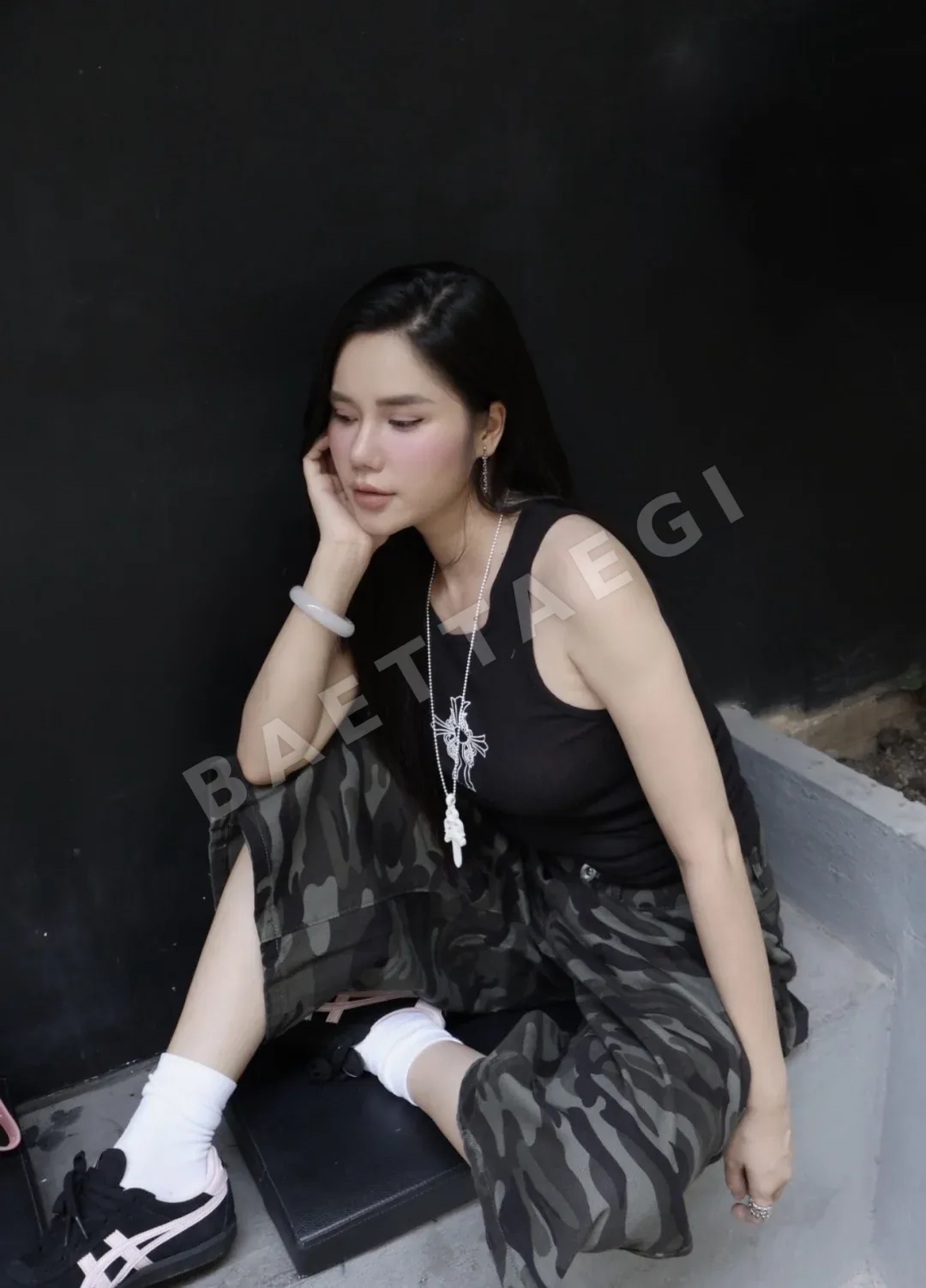 크롬하츠 크로스 프린트 남성 반팔 티셔츠 상세 이미지 10