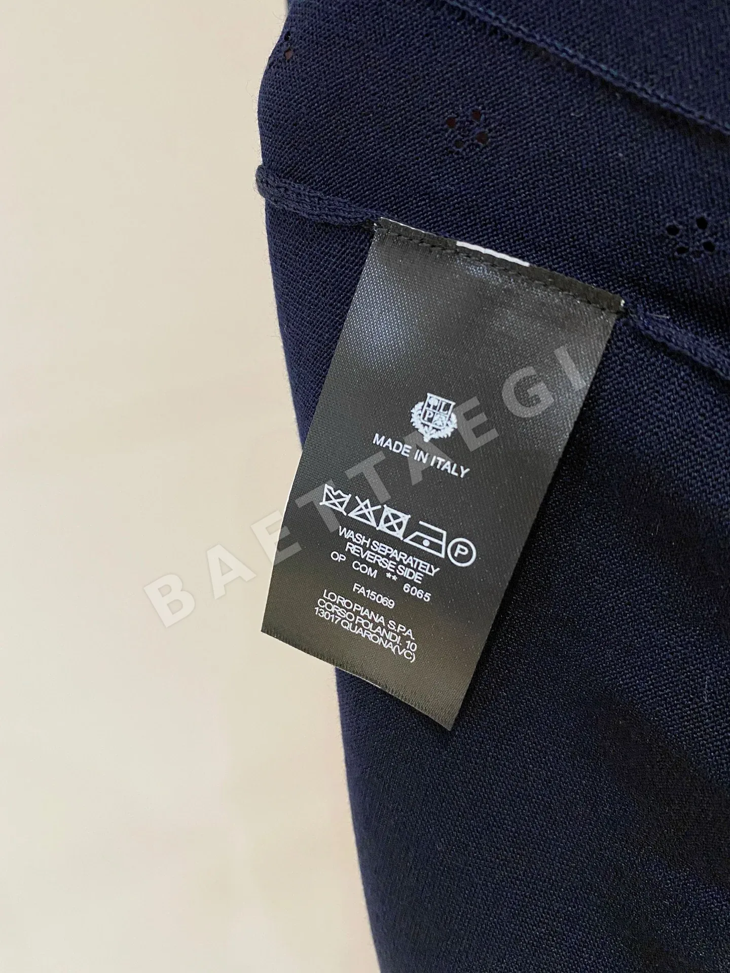 로로피아나 남성 린넨 혼방 반팔 티셔츠 상세 이미지 10
