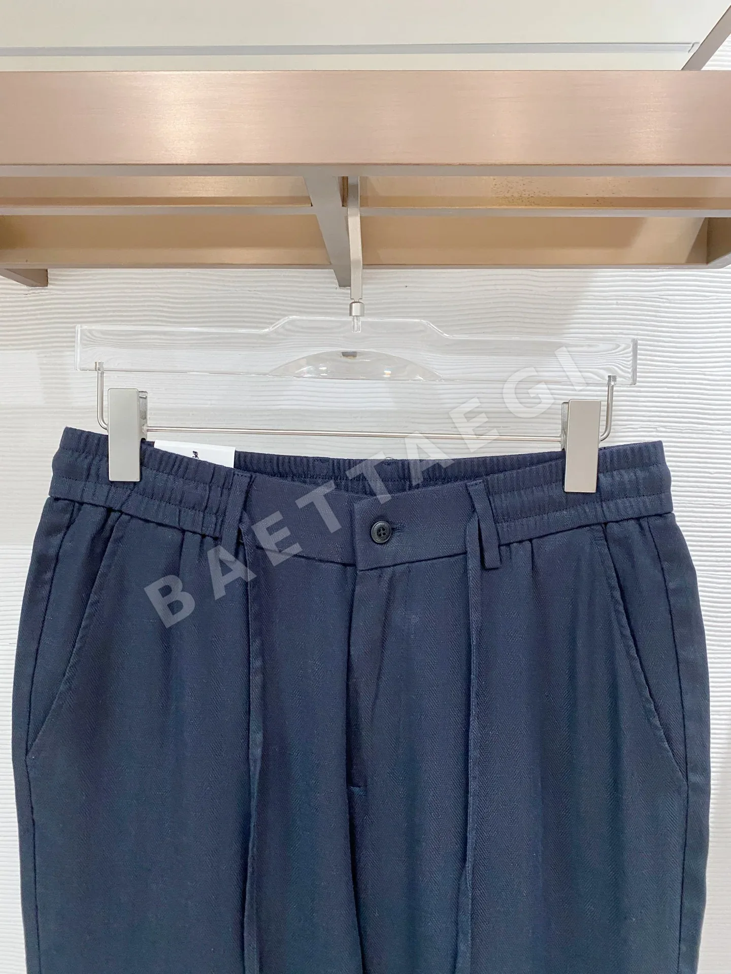 브루넬로쿠치넬리 린넨 드로스트링 남성 바지 상세 이미지 3