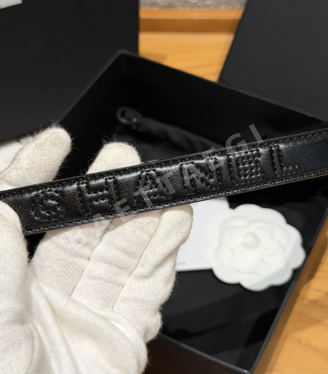 샤넬 퀼팅 램스킨 20mm 벨트 상세 이미지 8