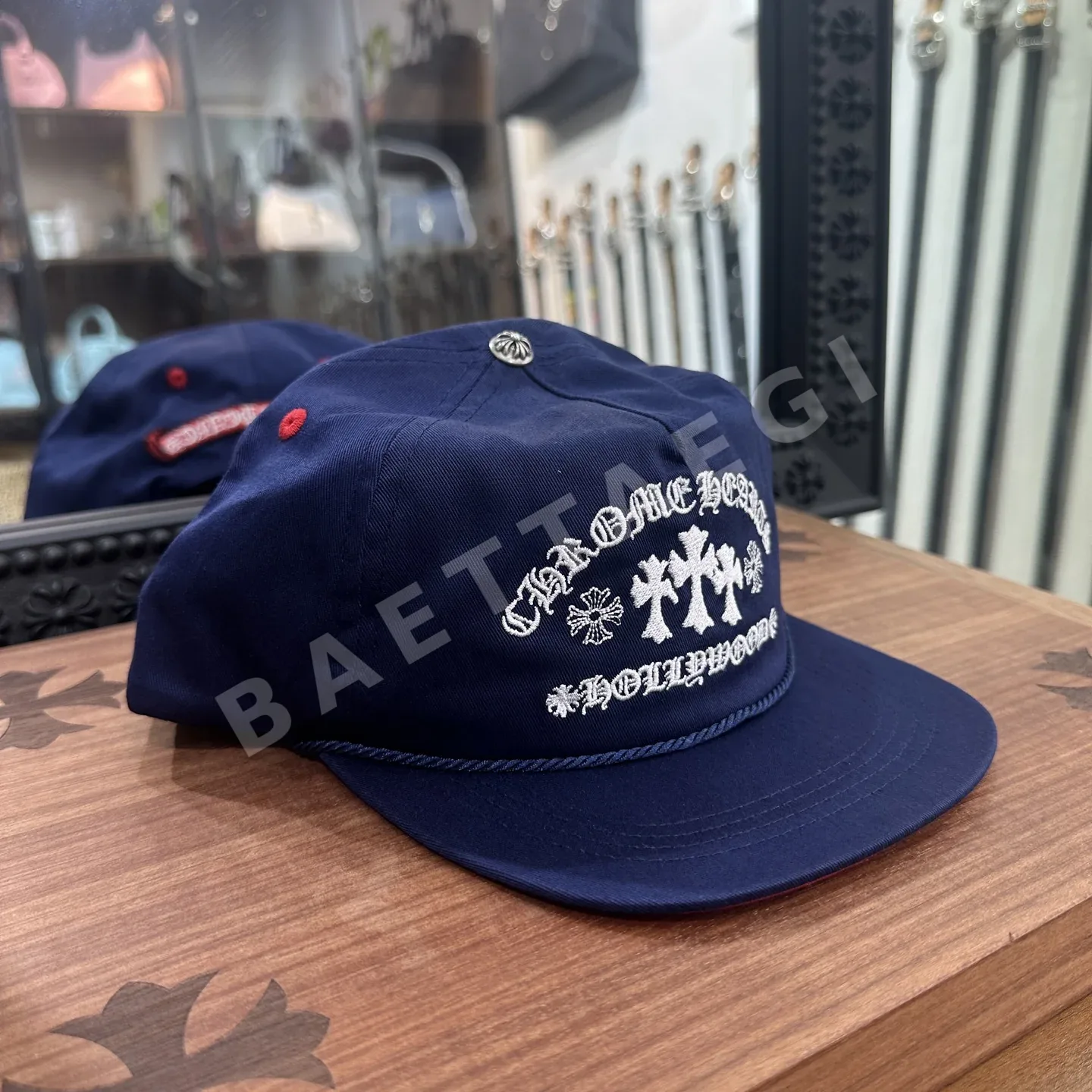 크롬하츠 크로스 자수 조절 베이스볼 캡 상세 이미지 2