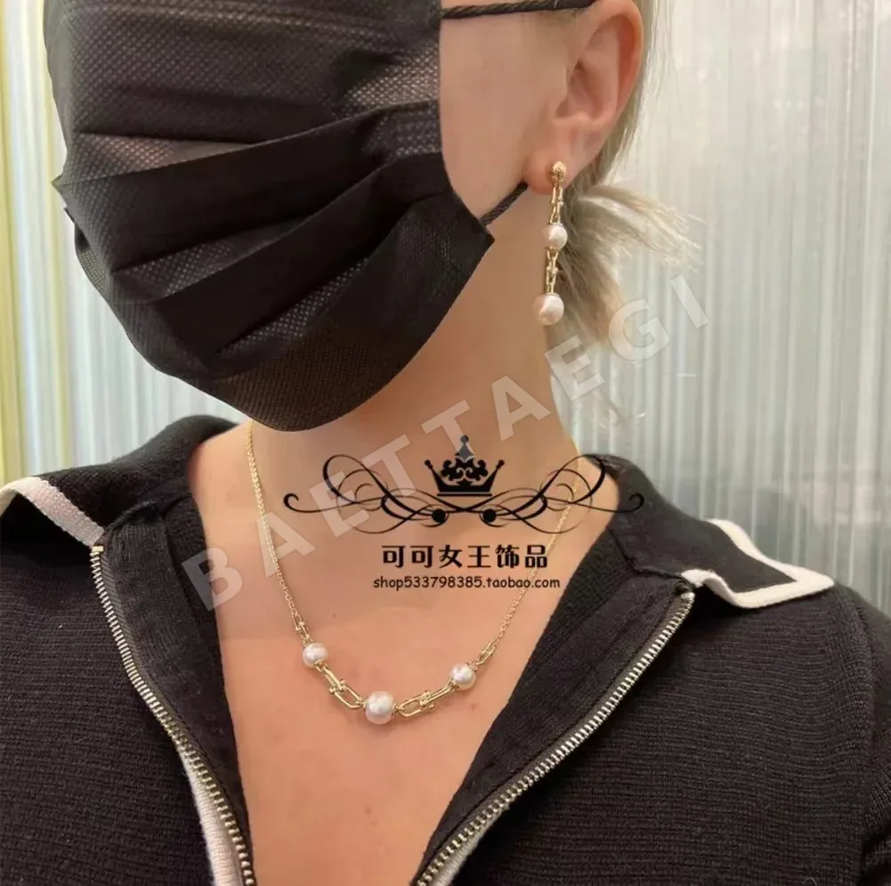 티파니 하드웨어 U자형 체인 목걸이 상세 이미지 2