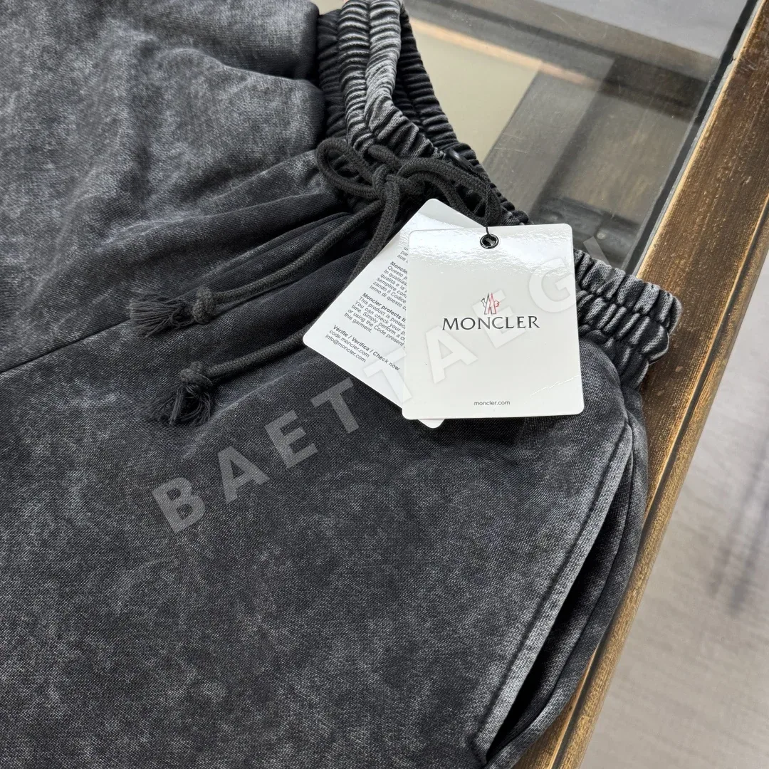 몽클레르 헤비 워시 빈티지 남성 반바지 상세 이미지 4