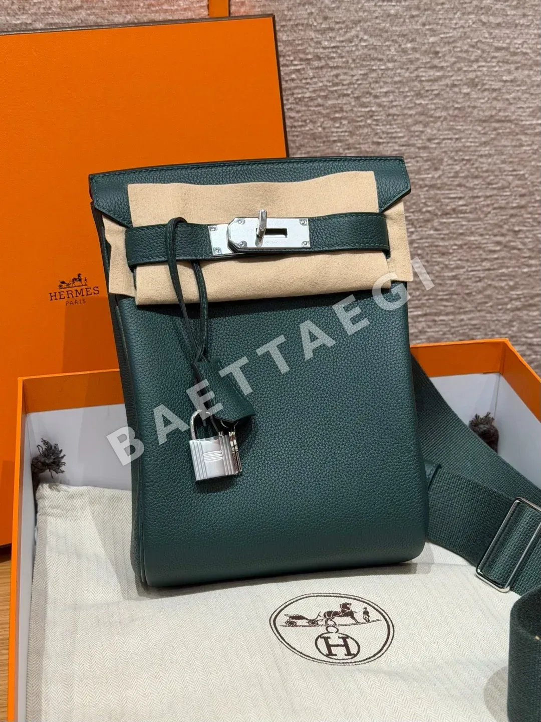 에르메스 핵 아 도 체스트 백 토고 가죽 가방 상세 이미지 1