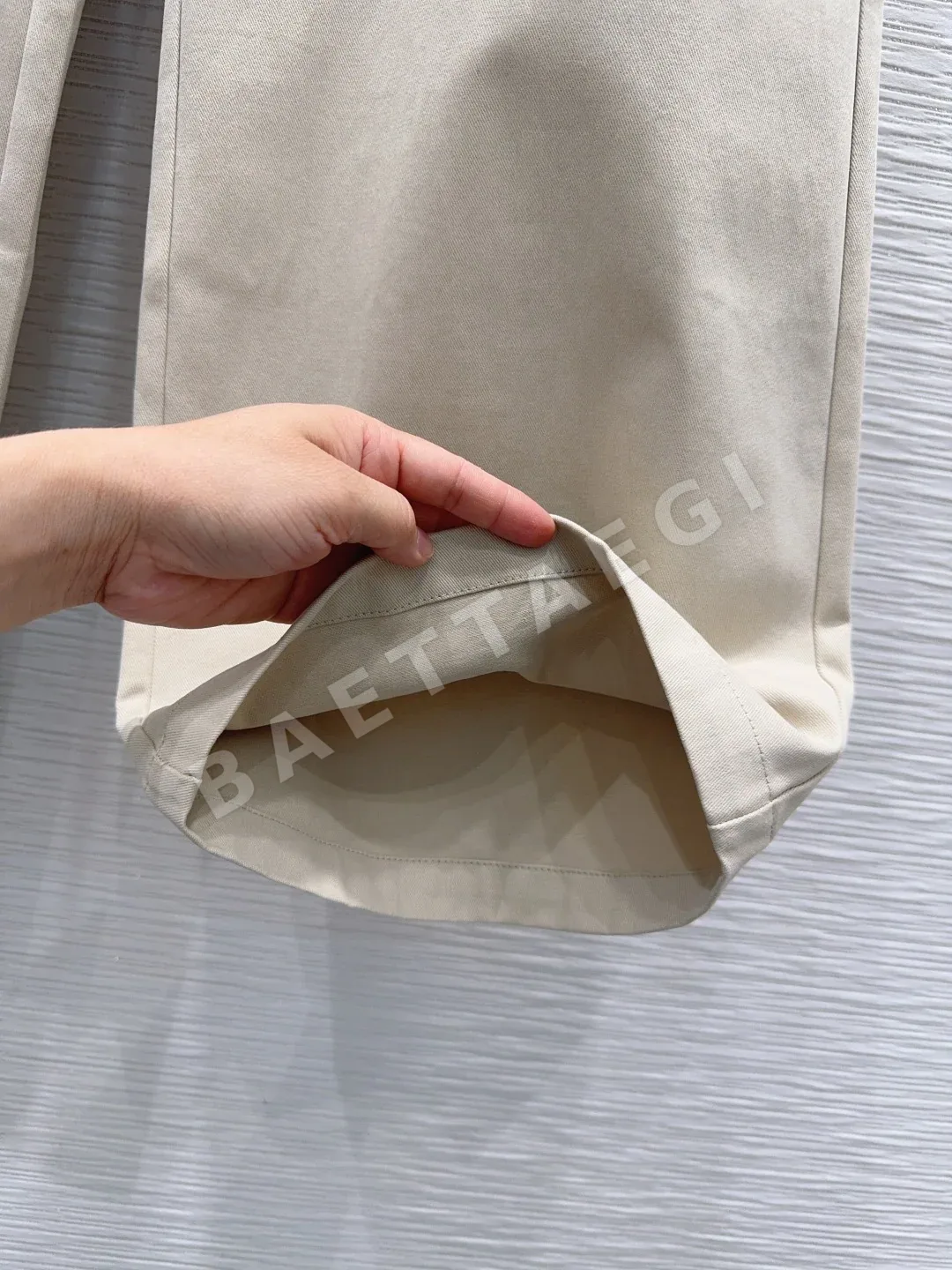 생로랑 와이드 레그 카고 여성 바지 상세 이미지 8