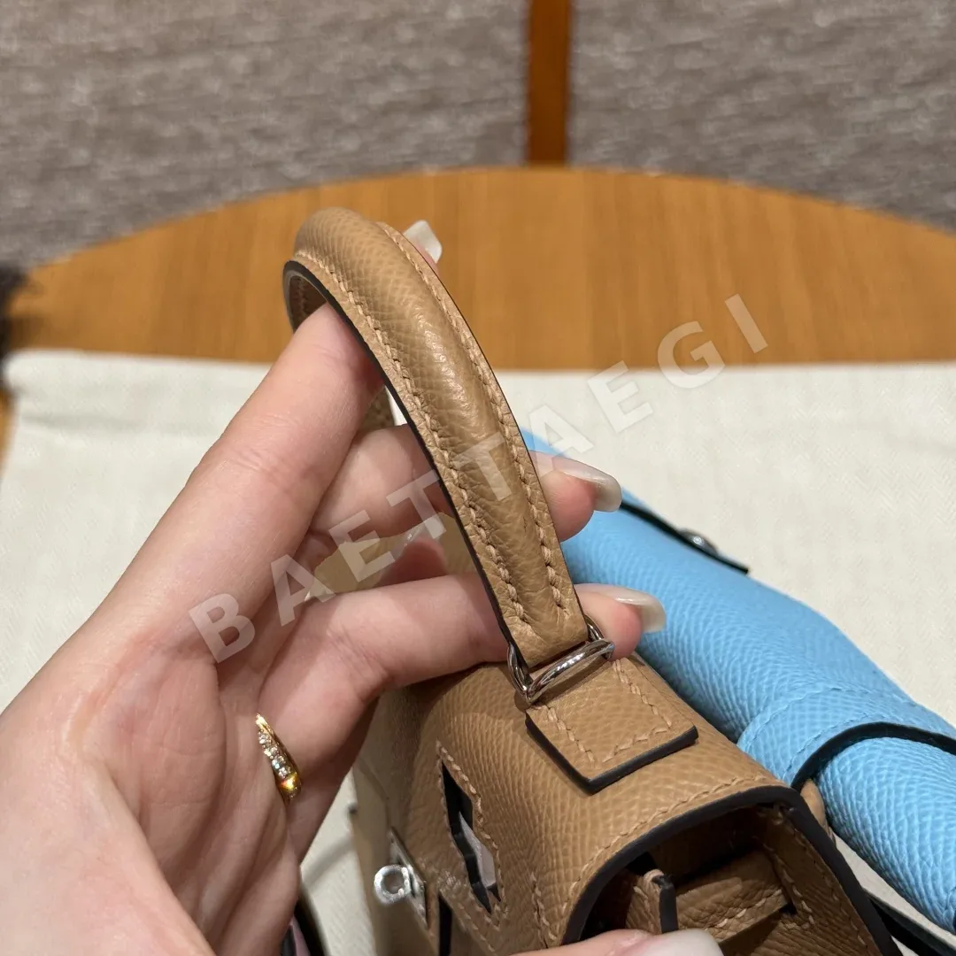 에르메스 켈리돌백 밀크티 가죽 가방 상세 이미지 7