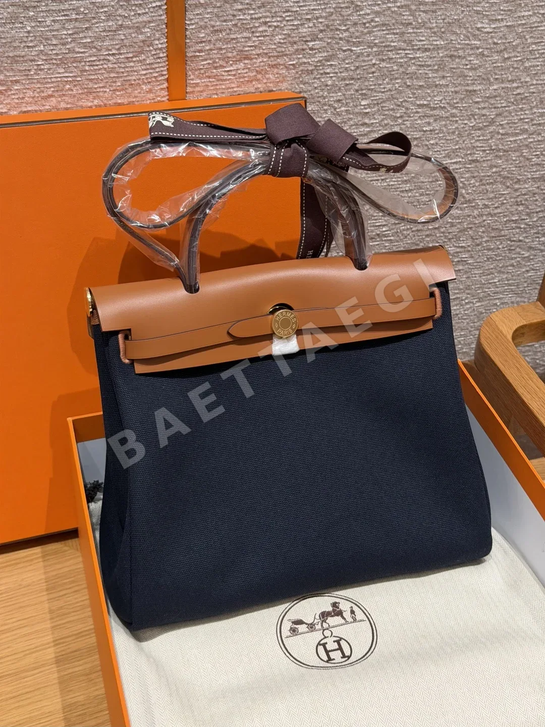 에르메스 하버백 캔버스 가방 191807