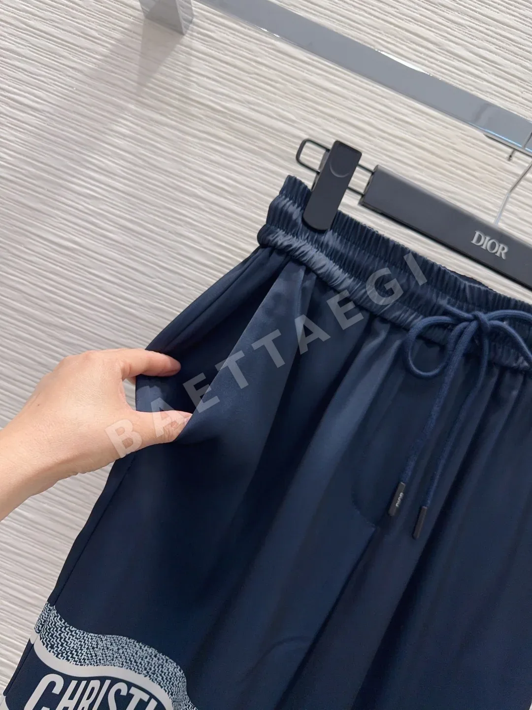 디올 컬러 블록 로고 긴팔 셔츠 & 팬츠 세트 상세 이미지 3